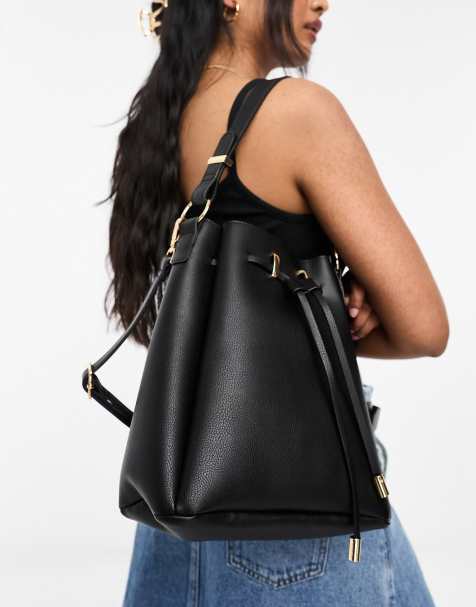 Leather cross discount body bag black