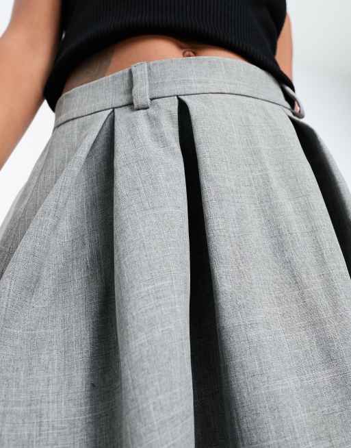 Asos grey shop midi skirt