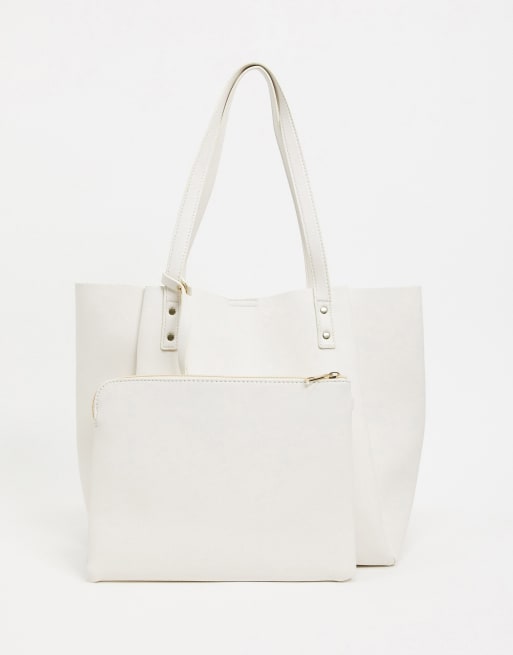 Asos design sale bonded shopper bag