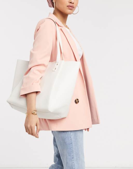 Asos design discount bonded shopper bag