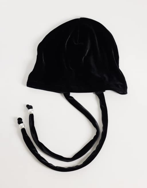 ASOS DESIGN bonete de terciopelo negro, 3 de 3