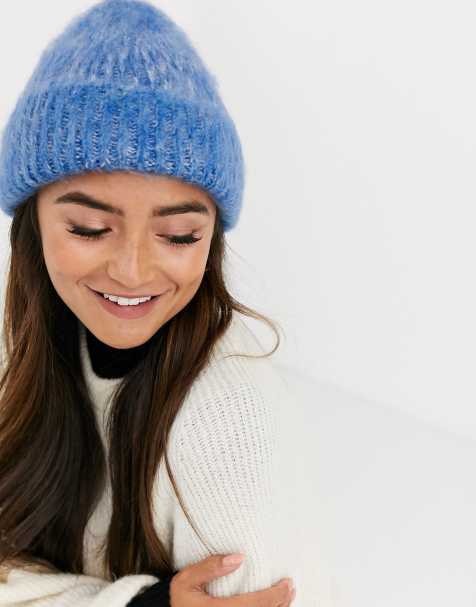 ASOS DESIGN - Bonnet bicolore duveteux
