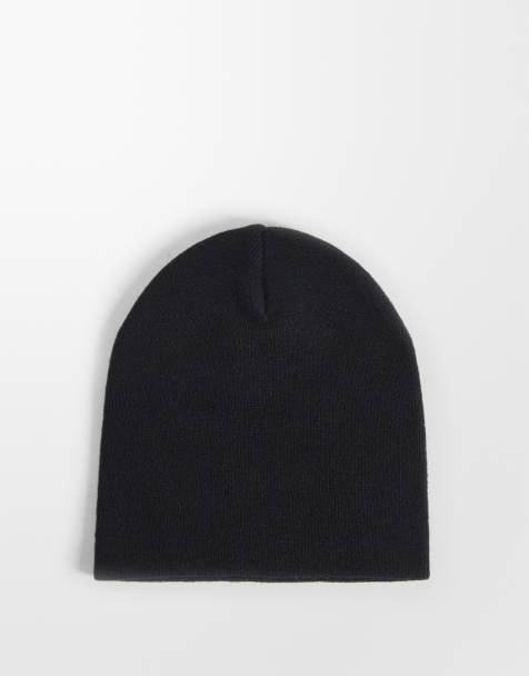 ASOS DESIGN bonnet côtelé en jersey noir - view 1