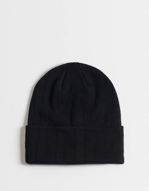 ASOS DESIGN bonnet côtelé noir - view 1