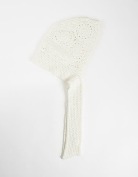 ASOS DESIGN bonnet en crochet à la main couleur crème - view 1
