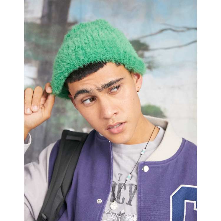 ASOS DESIGN - Bonnet en maille côtelée - Vert