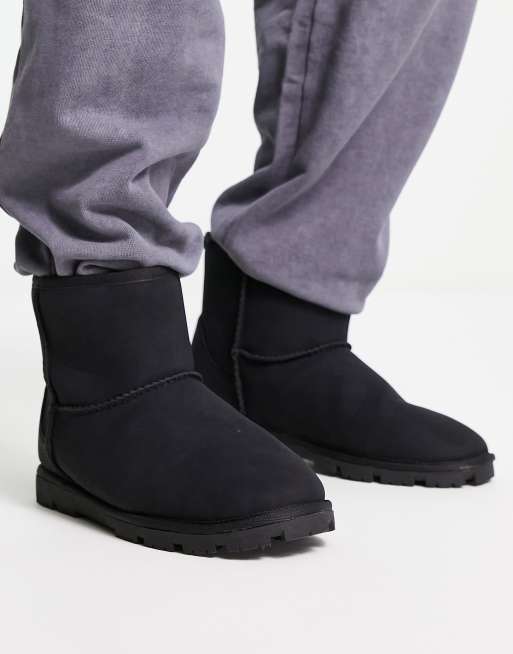 ASOS DESIGN boot slippers in black ASOS