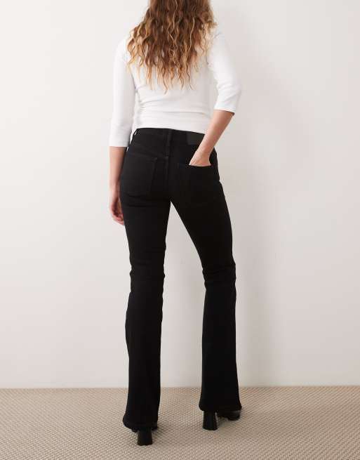 ASOS DESIGN bootcut flare jean in black, 3 of 5