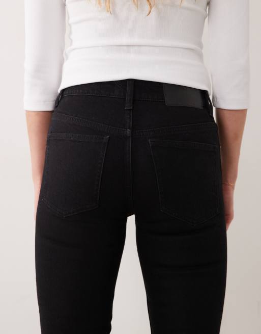 ASOS DESIGN bootcut flare jean in black, 5 of 5