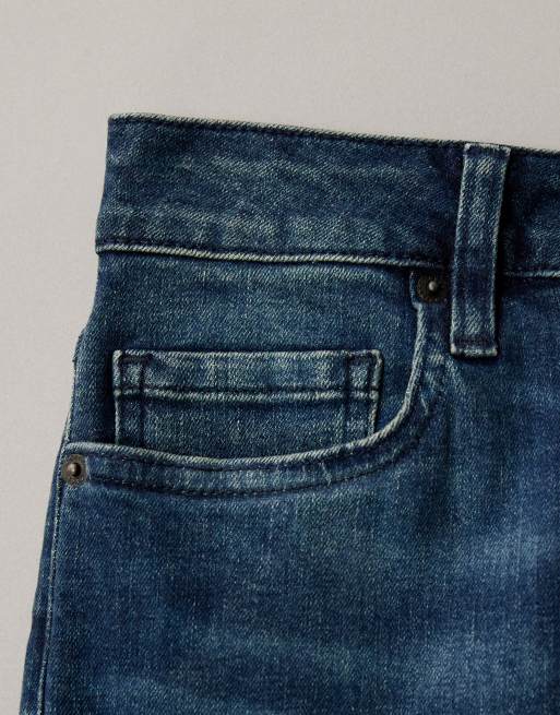 ASOS DESIGN bootcut flare jeans in dark mid wash, 6 of 7