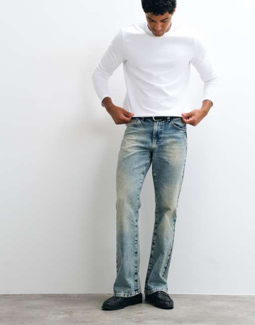 ASOS DESIGN bootcut-jeans i lys blå vask, 3 af 5