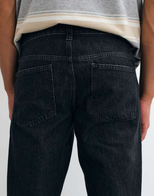 ASOS DESIGN bootcut-jeans i vasket sort, 5 af 5