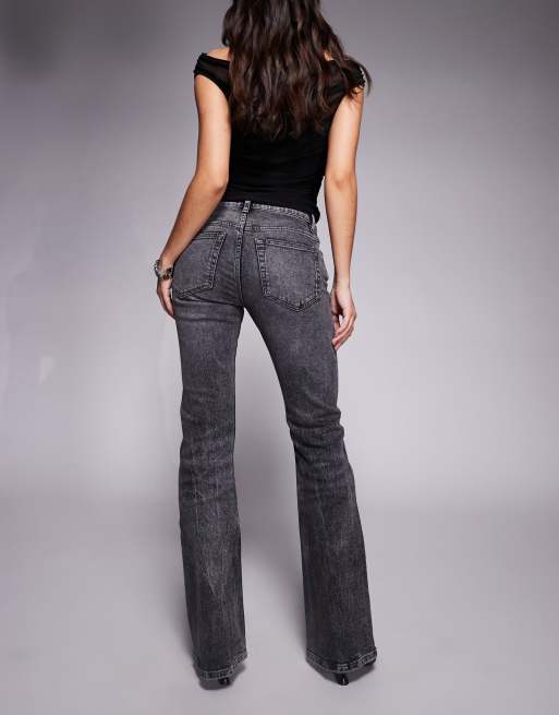 ASOS DESIGN bootcut jeans in grey , 3 of 5