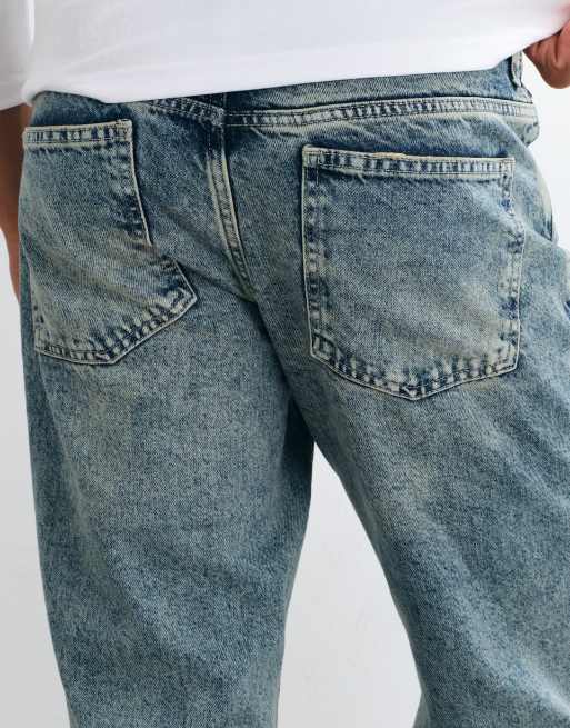 ASOS DESIGN Bootcut-Jeans in heller Waschung Blau, 2 von 5
