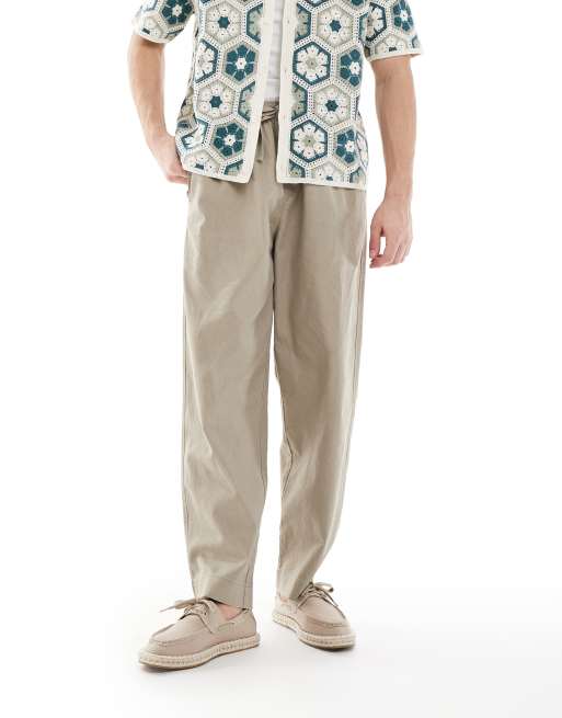 ASOS DESIGN - Bootschoen-espadrilles van canvas in stone, 4 van 4