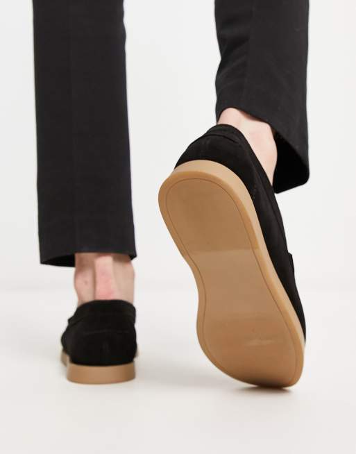 ASOS DESIGN - Bootschoenen in zwart suède met naturel zool, 2 van 4