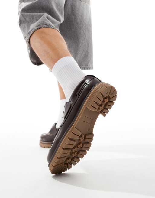 ASOS DESIGN - Bootschoenen met veters in bruin, 2 van 4