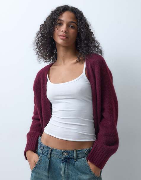 ASOS DESIGN - Bordeaux åben cardigan - view 1