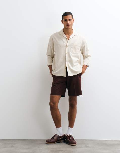 ASOS DESIGN - Bordeaux skræddersyede shorts i Regular Fit - view 1