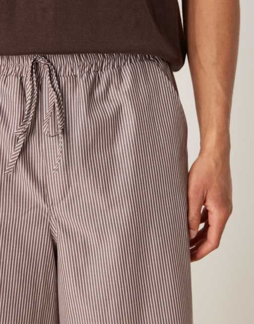 ASOS DESIGN - Bordeaux superposede bukser med striber - Del af sæt, 5 af 5