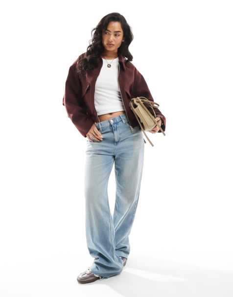 ASOS DESIGN – Bordowa elegancka bomberka - view 1