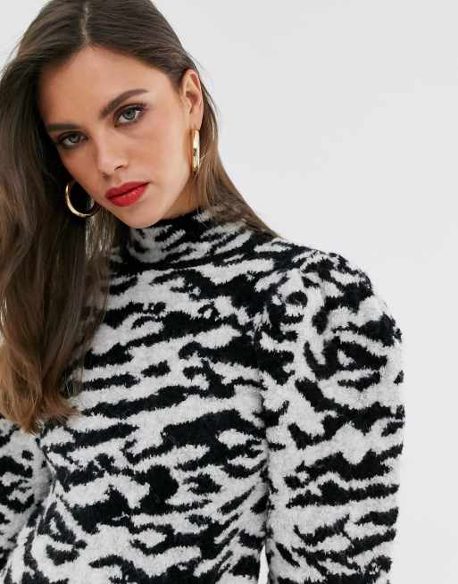 ASOS DESIGN borg animal jumper, 3 of 4