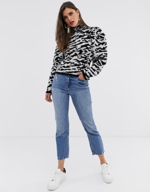 ASOS DESIGN borg animal jumper, 4 of 4