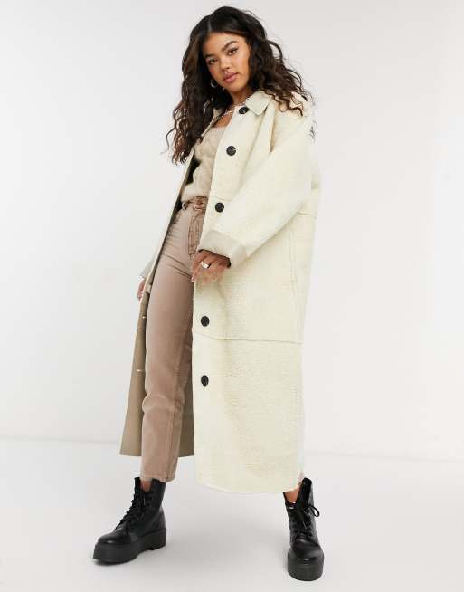 Asos on sale cream coat