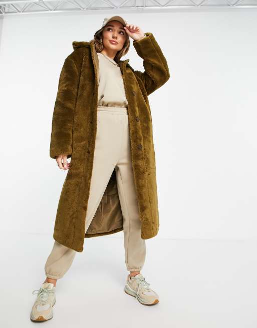 asos olive coat