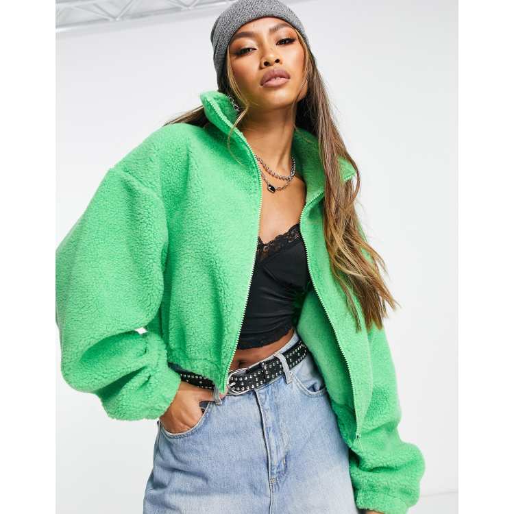 CROPPED HEADS 緑色ベルベットジャケット 203193496-1-brightgreen?$