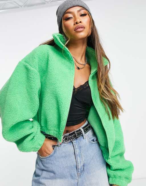 Fleece shop jacket asos