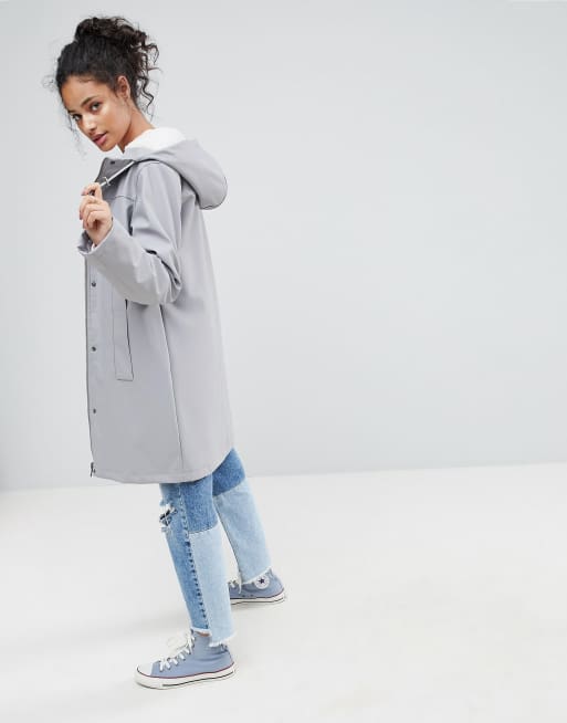 Asos clearance borg raincoat