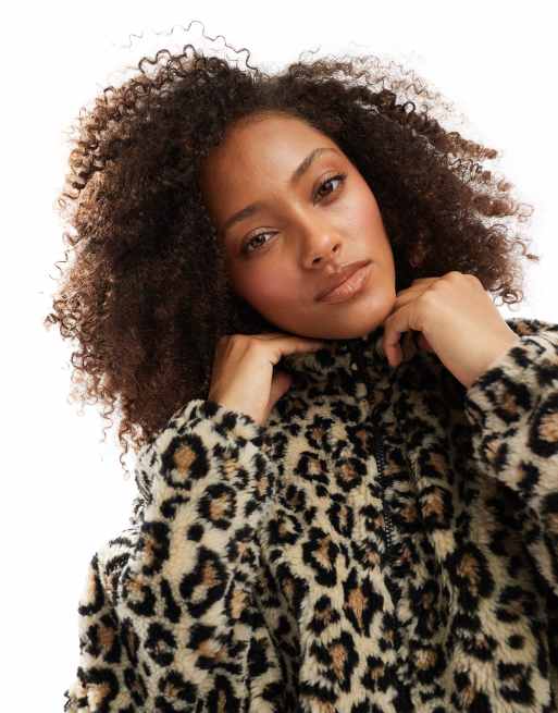 Michael Kors Kids - Girls Brown Leopard Print Jacket