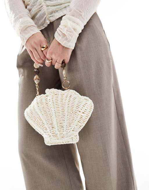 ASOS DESIGN - Borsa a mano in paglia con tracolla rimovibile e manico in resina, 3 di 3