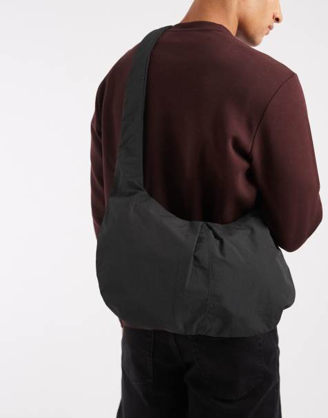 ASOS DESIGN - Borsa a tracolla nera morbida - view 1