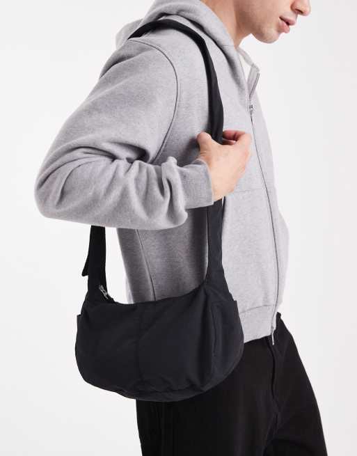 ASOS DESIGN - Borsa a tracolla nera, 4 di 4