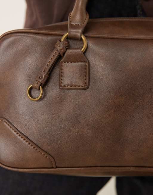ASOS DESIGN - Borsa bowling piccola color marrone slavato, 2 di 4