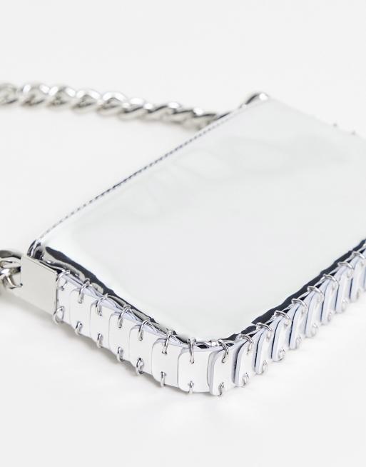 ASOS DESIGN - Borsa da spalla metallizzata sfumata con paillettes grandi