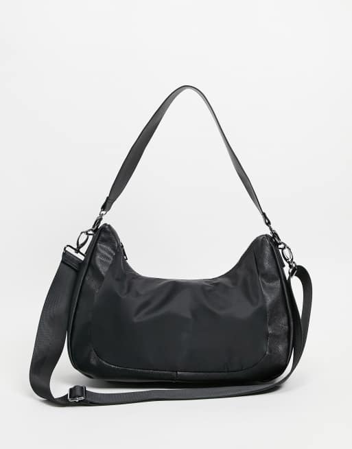 ASOS DESIGN - Borsa da spalla in misto nylon 