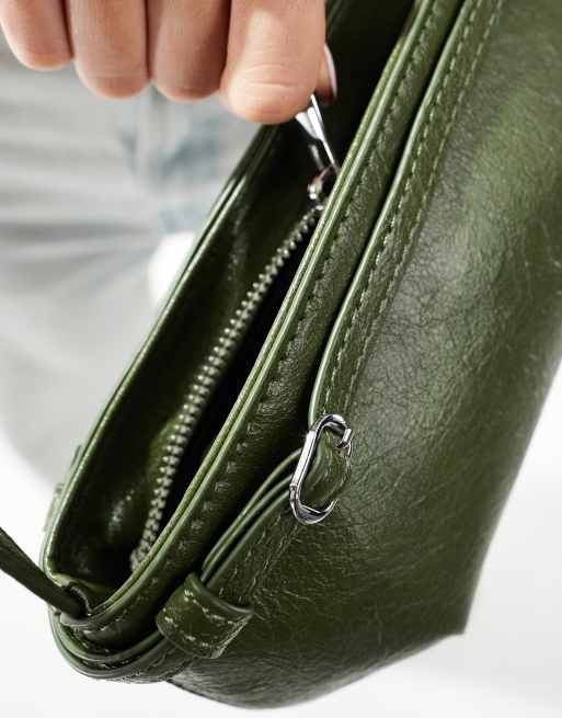 ASOS DESIGN - Borsa da spalla verde con fibbia , 3 di 4