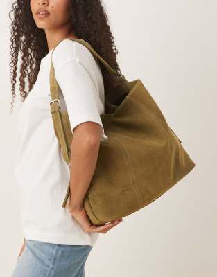 Borsa A Mano MYACHI Serie 1.0 In Camoscio Verde Bosco – Nuova NOS - Foto 5