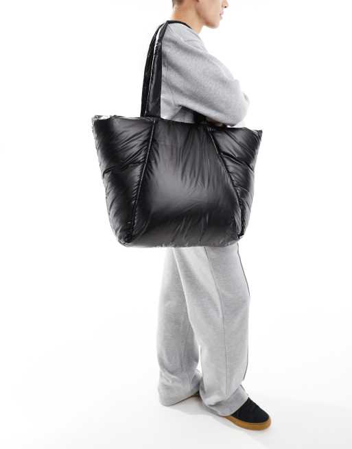 Borsa Nera Borsa Pitonata Stradivarius ASOS DESIGN Borsa Shopping