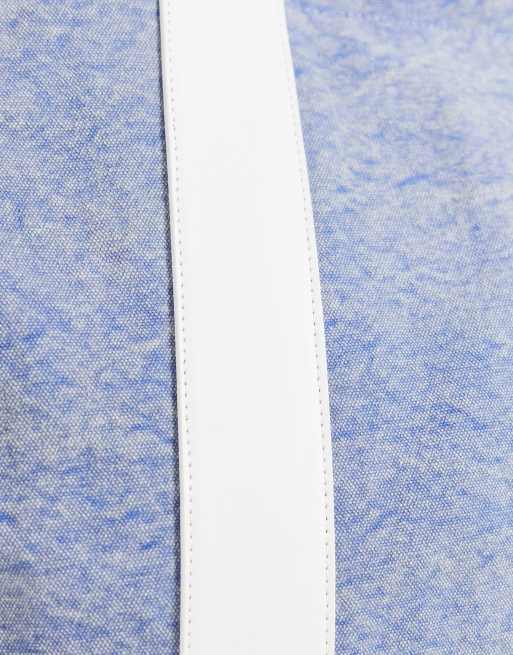ASOS DESIGN - Borsa shopping oversize in tessuto pesante con manici a contrasto, 3 di 4