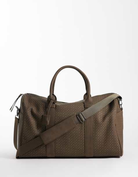 ASOS DESIGN - Borsone marrone intrecciato - view 1