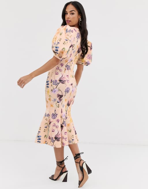 asos botanical dress