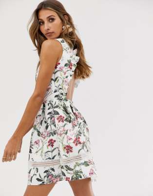 asos floral skater dress