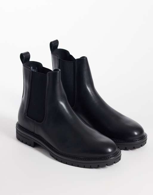 ASOS DESIGN - Botas Chelsea negras con suela dentada, 2 de 4