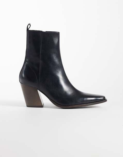 ASOS DESIGN - Botines Chelsea negros con refuerzo oculto y detalles de cuero - view 1