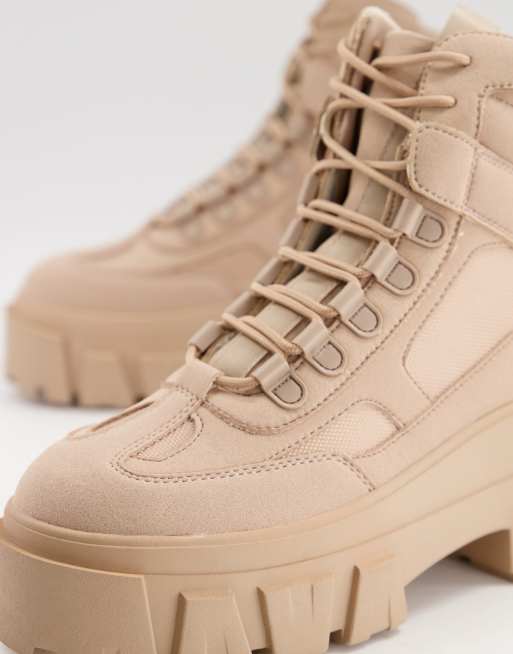 Bottes nubuck beige hot sale