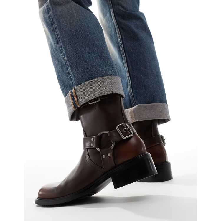 Bottines style motard avec boucles online